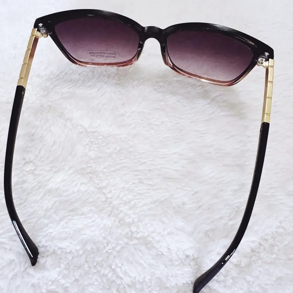 Joanne Clear w/ Purple Tint Square Sunglasses